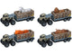 Camion jouets Eddy avec remorque et animal sauvage