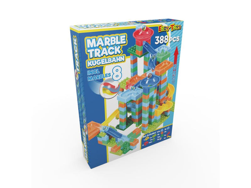 piste à billes en plastique, 388 pcs.