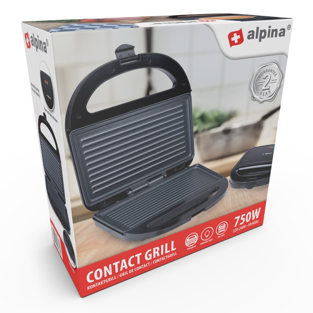 Alpina Contact Grill 750W noir