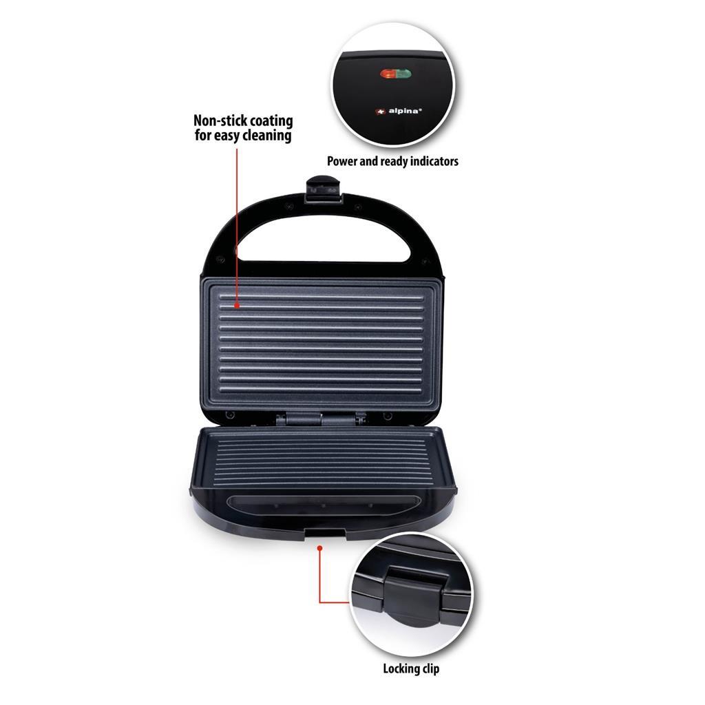 Alpina Contact Grill 750W noir
