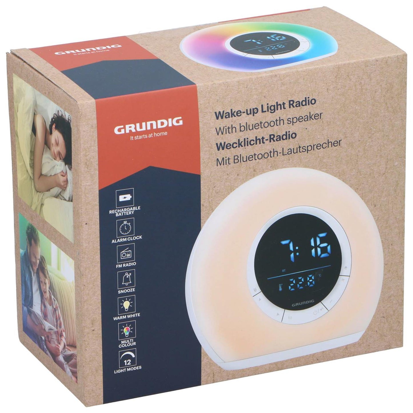 Lampe de réveil Grundig avec haut-parleur Bluetooth