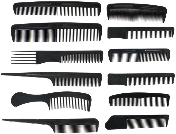 Set de peignes Touch of Beauty 12 pièces sur carte