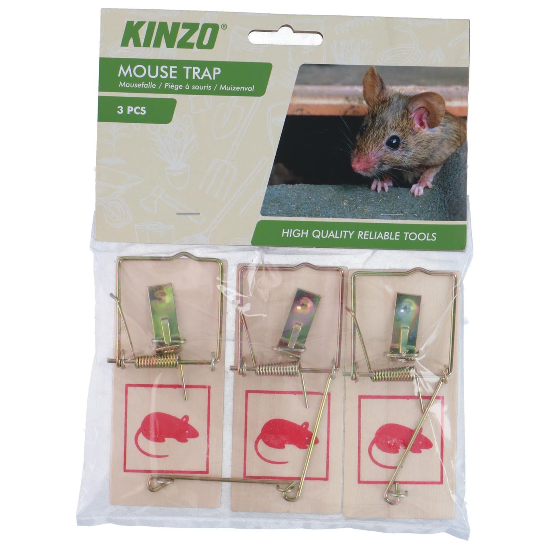 Piège à souris Kinzo 3 pièces dans un sachet
