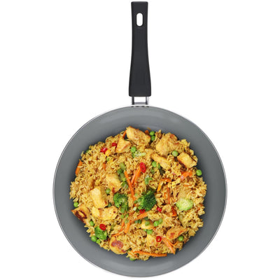 Poêle wok Alpina en céramique pressée à induction
