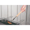 Collection de barbecue BBQ Collection Luxury Meat Fork 41 cm en acier inoxydable en chêne