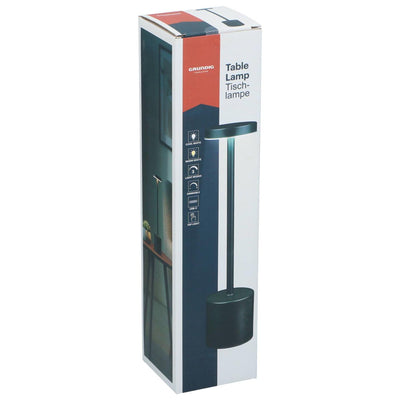 Grundig lampe de table moderne noire rechargeable USB-C 8x34,5cm