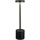 Grundig lampe de table moderne noire rechargeable USB-C 8x34,5cm