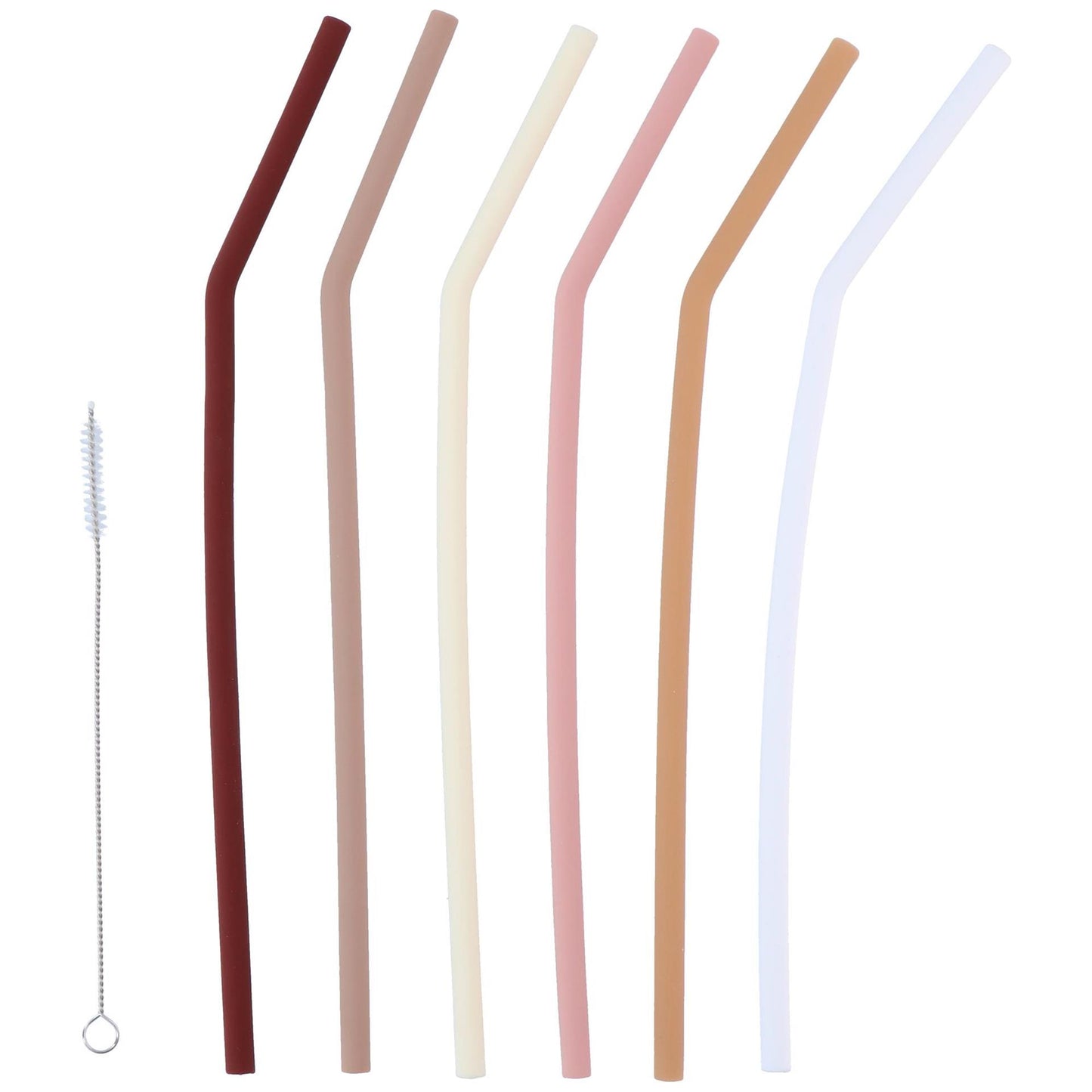 Alpina set de pailles en silicone 7 pièces