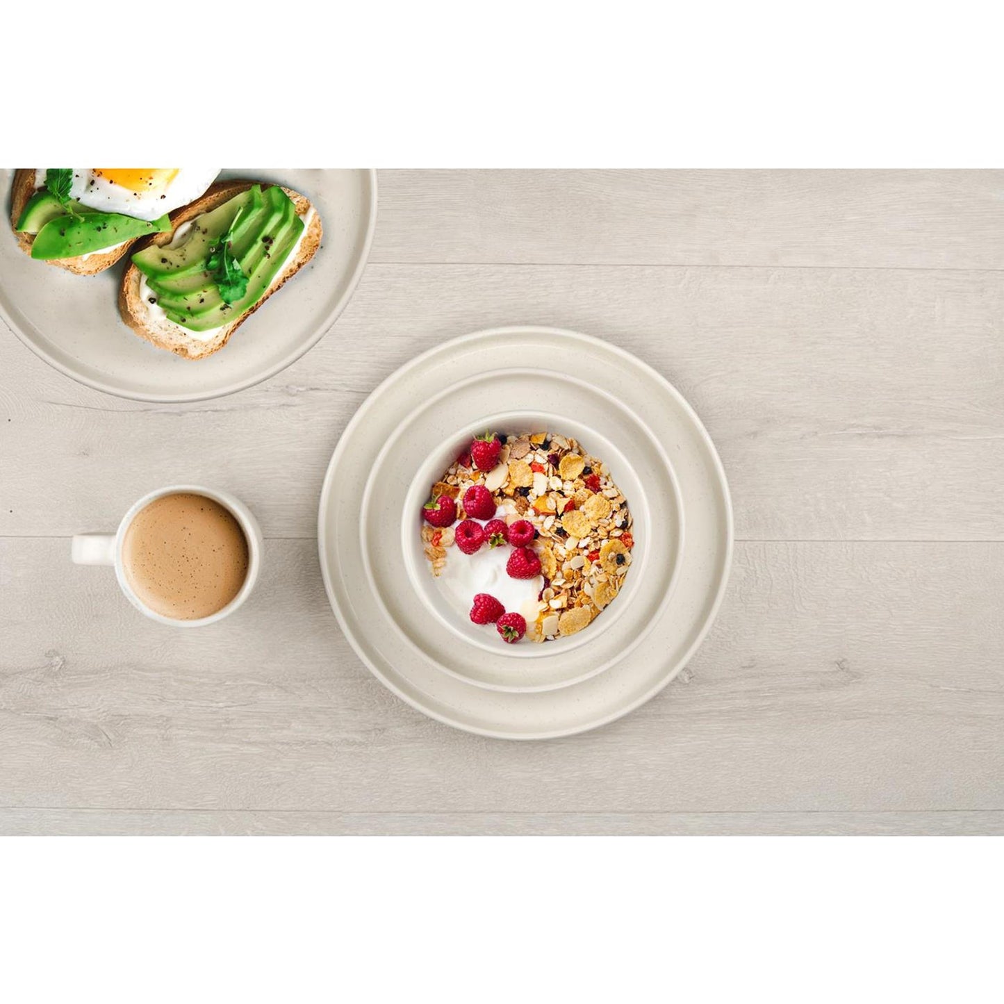 Alpina service de table 16 pièces ø26,5cm blanc