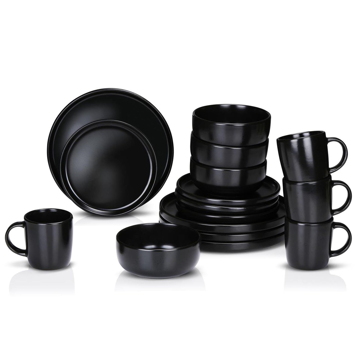 Alpina service de table 16 pièces ø26,5cm noir