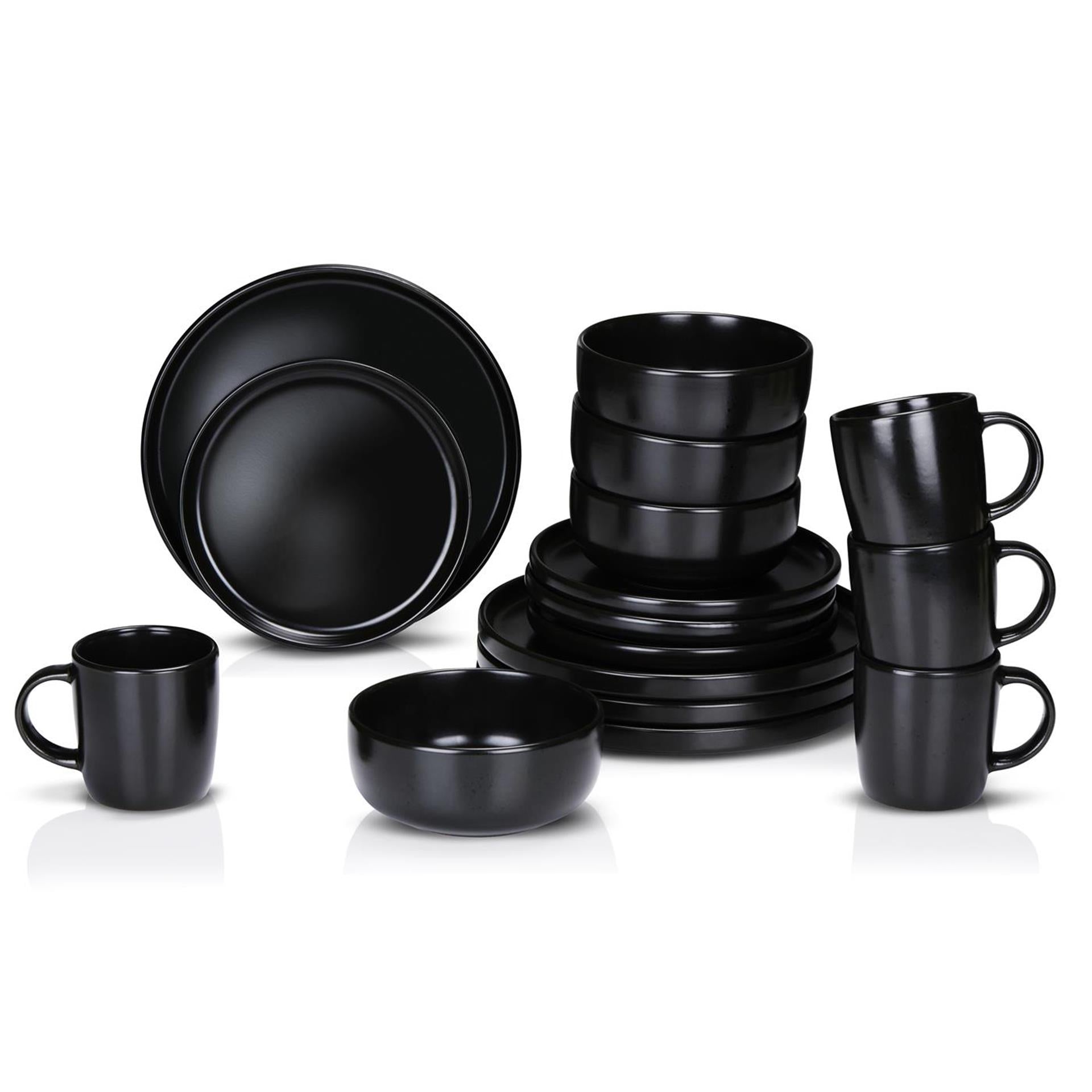Alpina service de table 16 pièces ø26,5cm noir