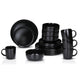 Alpina service de table 16 pièces ø26,5cm noir