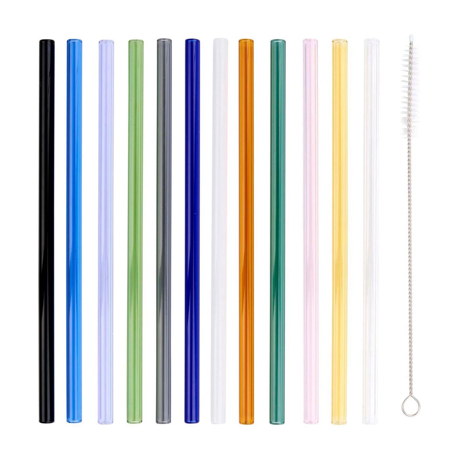 Verre à pailles colorées Alpina 13 pièces
