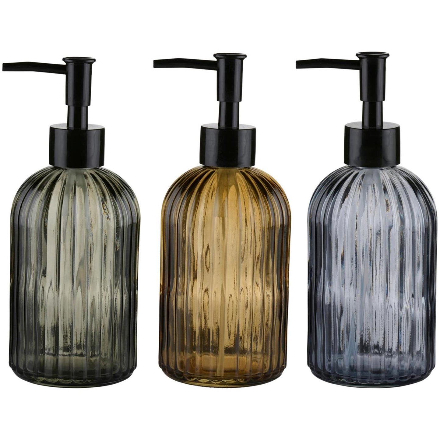 Verre pompe à savon Touch of Beauty rayé ø7,5xh19cm