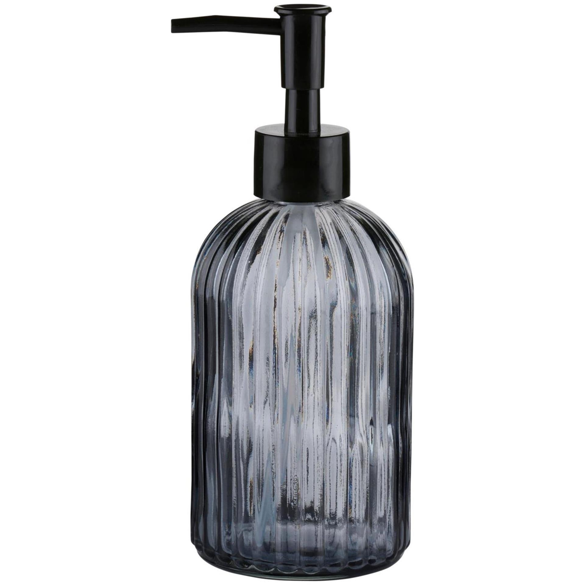 Verre pompe à savon Touch of Beauty rayé ø7,5xh19cm