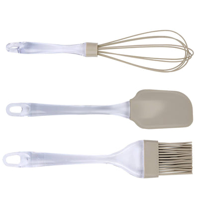 Alpina ensemble d'ustensiles de cuisson 3 pièces en silicone