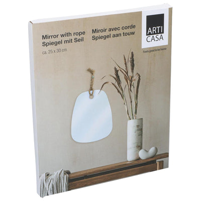 Miroir mural Articasa avec corde 30x25cm