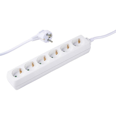 Grundig multiprise blanc 6x 1,5m