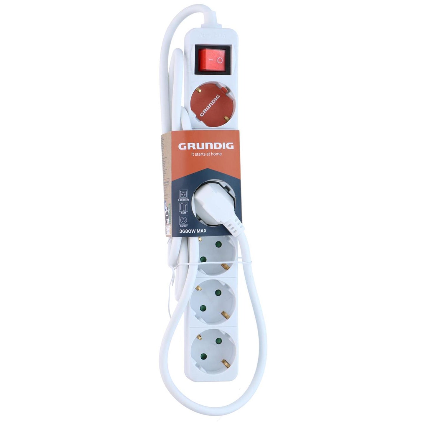 Interrupteur prise Grundig 6 voies