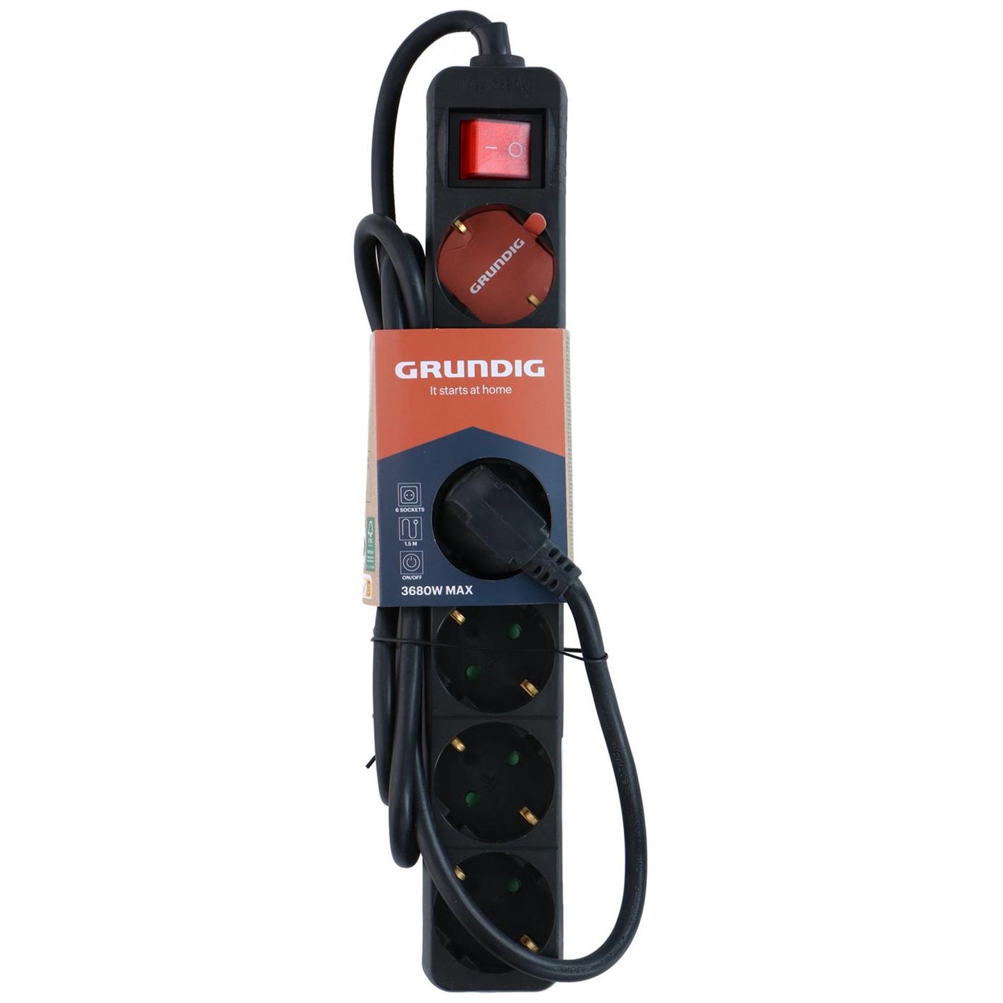 Interrupteur prise Grundig 6 voies