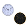 Horloge de table ø15cm blanc-argent ou noir-or