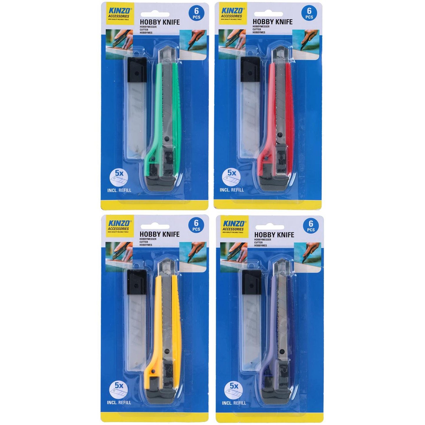 Couteau hobby Kinzo avec lames de rechange