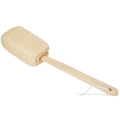 Éponge de massage de base avec poignée en bois