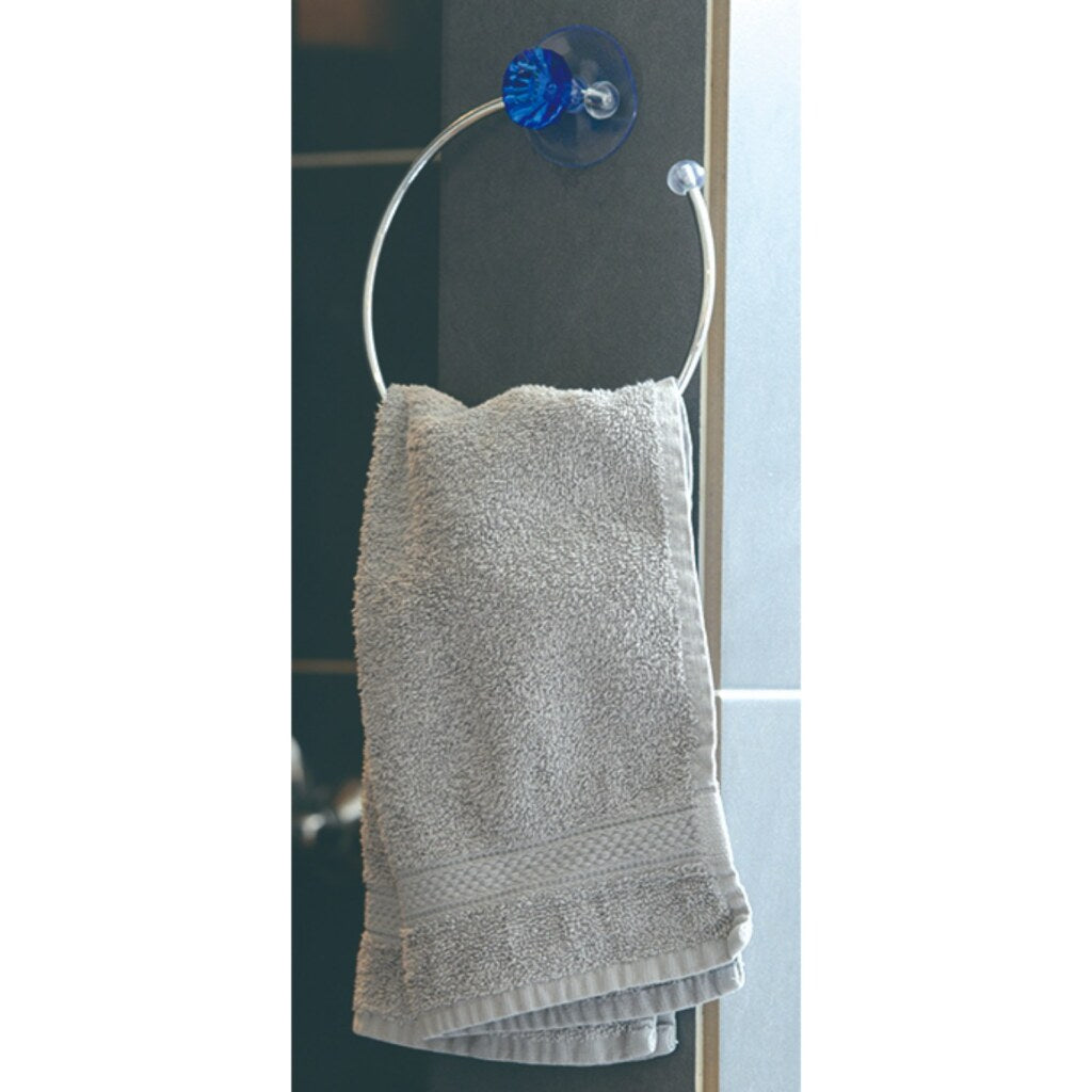 Porte-serviette de base avec aspiration Assorti 15,8x4 cm