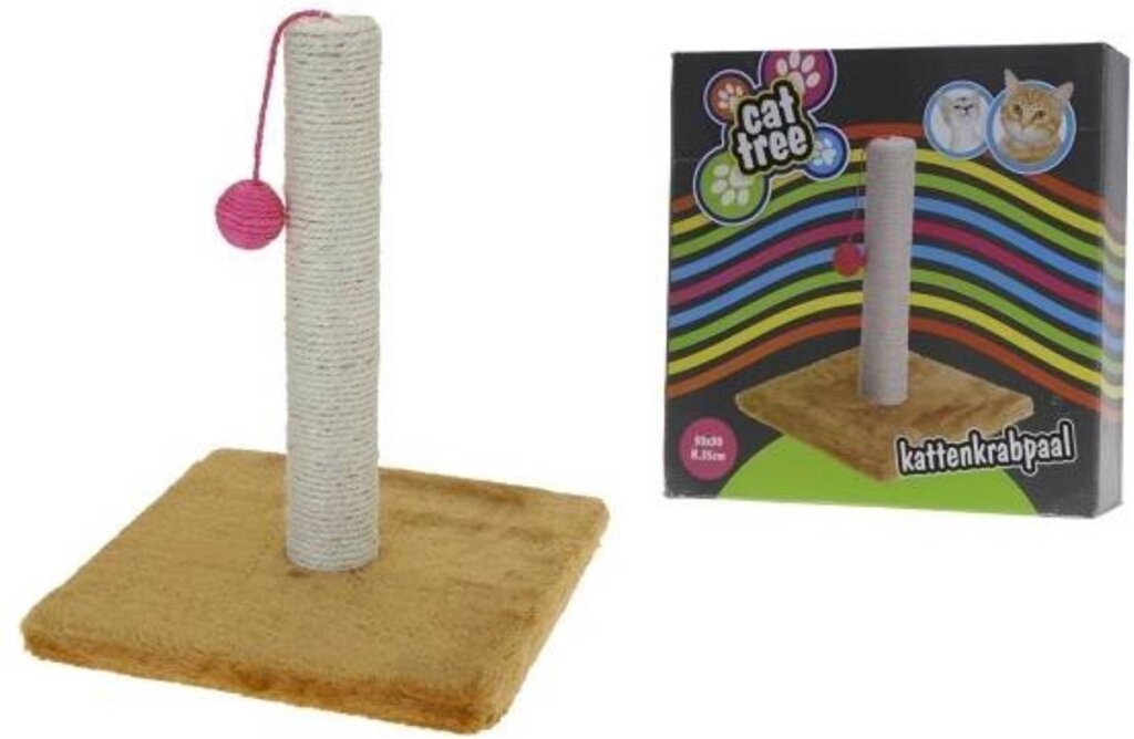 Jouets pour animaux de compagnie maxxpro grattant avec du bois de balle 30 x 35 cm