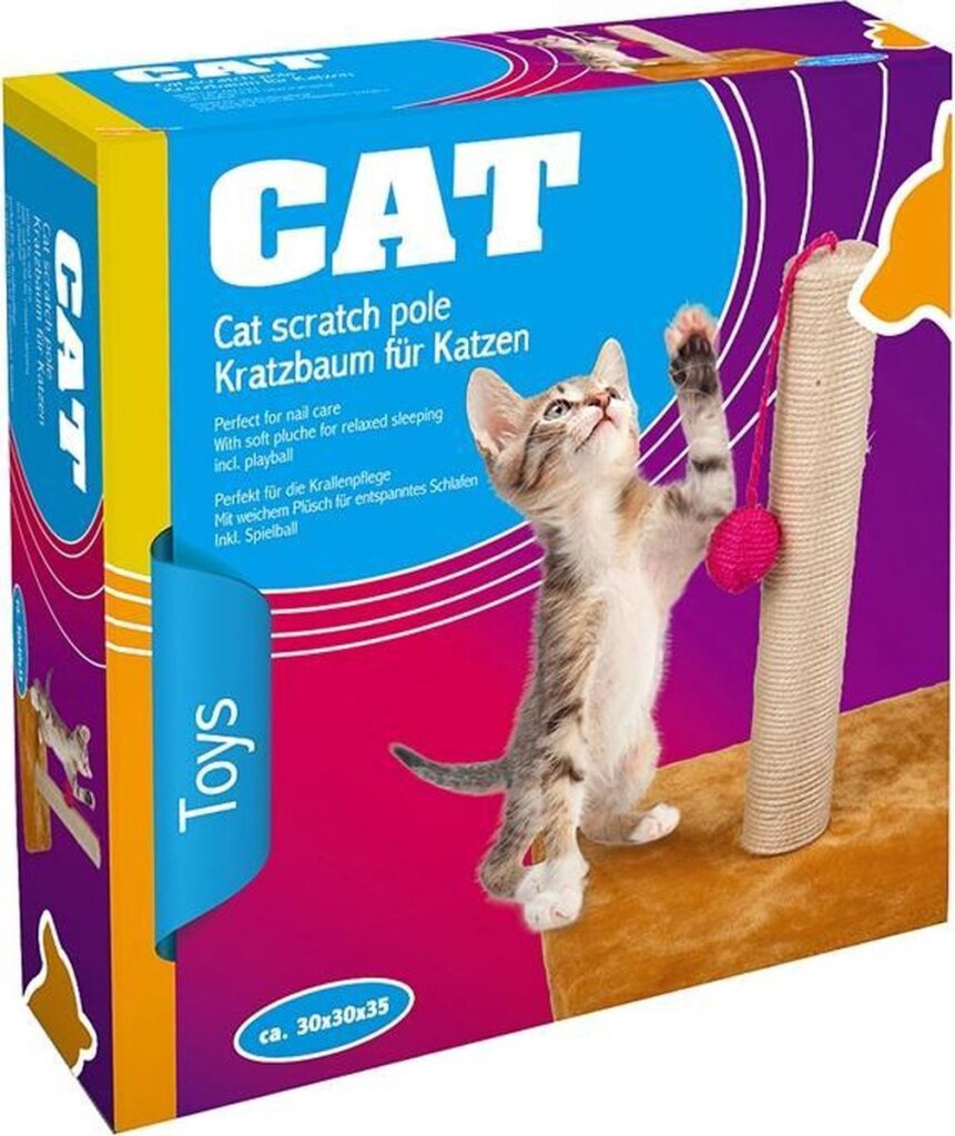 Jouets pour animaux de compagnie maxxpro grattant avec du bois de balle 30 x 35 cm