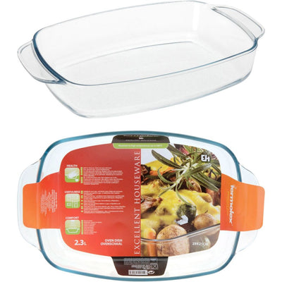 Excellent plat de cuisson maison 2.3L en verre rôtissage