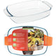 Excellent plat de cuisson maison 2.3L en verre rôtissage