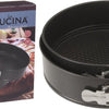 La cucina ustensiles de cuisson moules à charnière avec revêtement antiadhésif noir 24 26cm