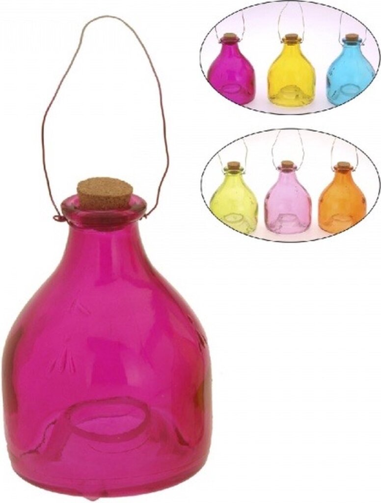 Divers guêpe piège en verre 13x9cm 6 couleurs différentes