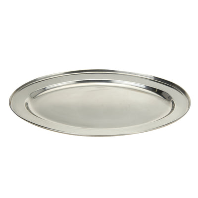 Excellente échelle des ustensiles ménagers ovale 40x26 cm en acier inoxydable