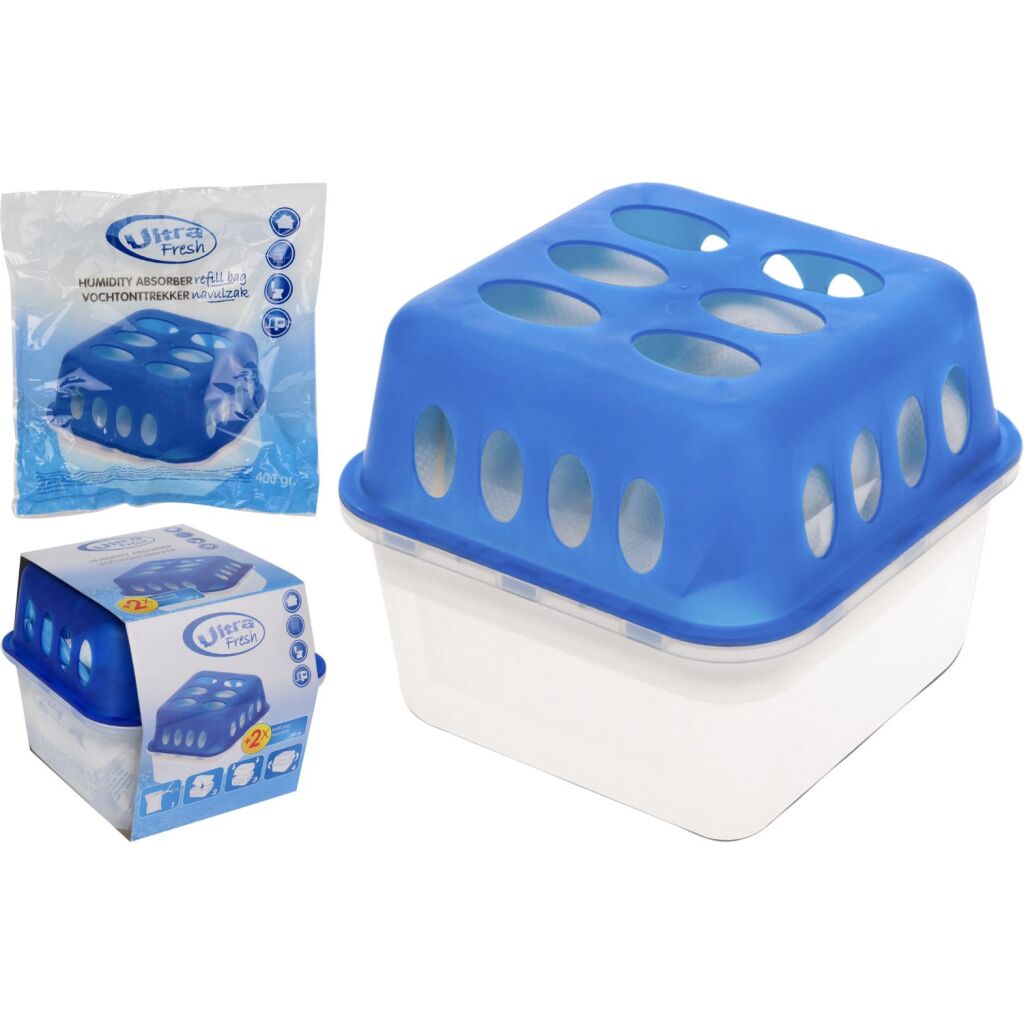Tiroir d'humidité ultra de base blanc bleu blanc