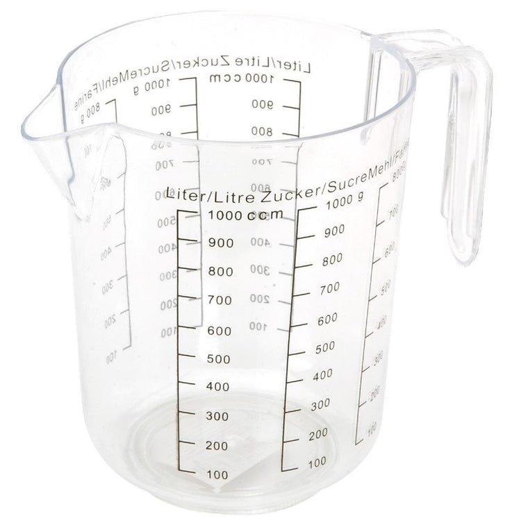 Coupe de mesure transparente de base 1L