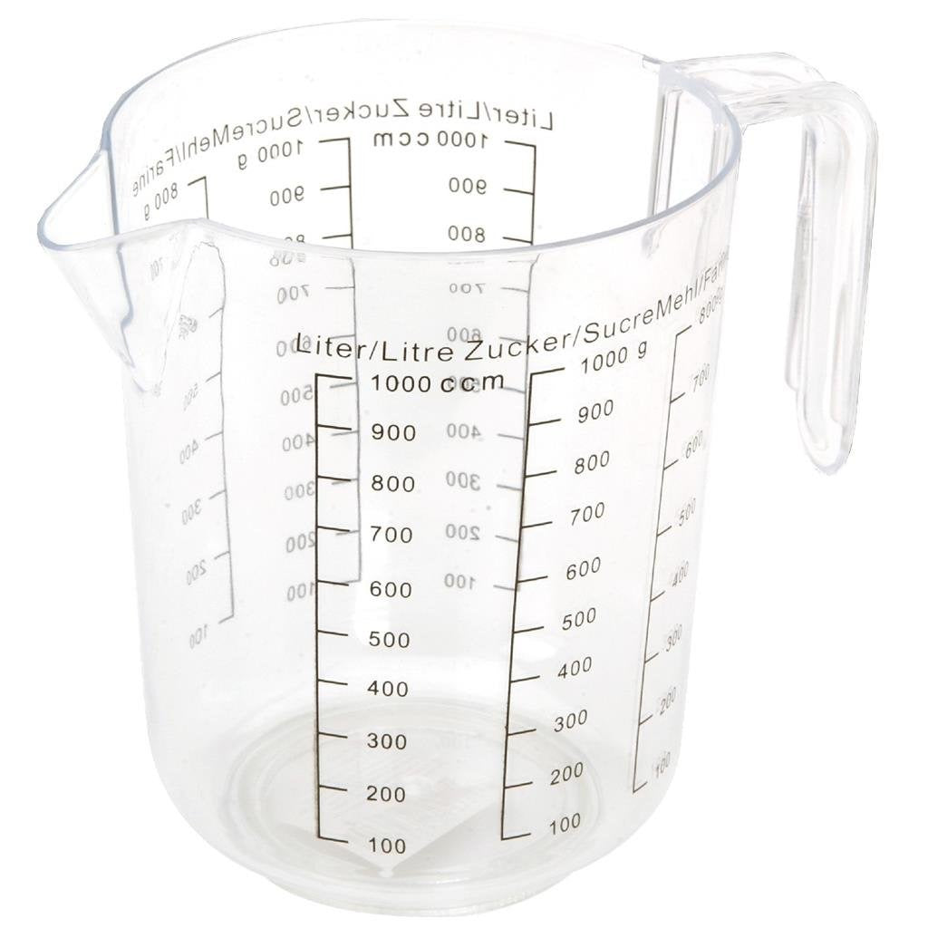 Coupe de mesure transparente de base 1L