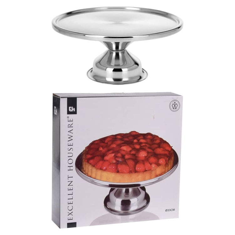 Excellente échelle de gâteau de chambre à domicile 33 cm en acier inoxydable