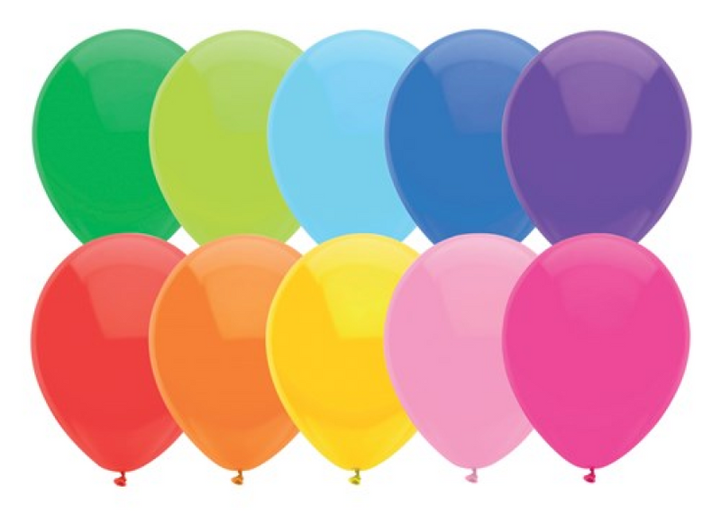 Ballons colorés, 100e.