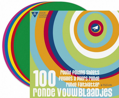 Haza feuilles pliantes rondes ø15,5cm 100 feuilles