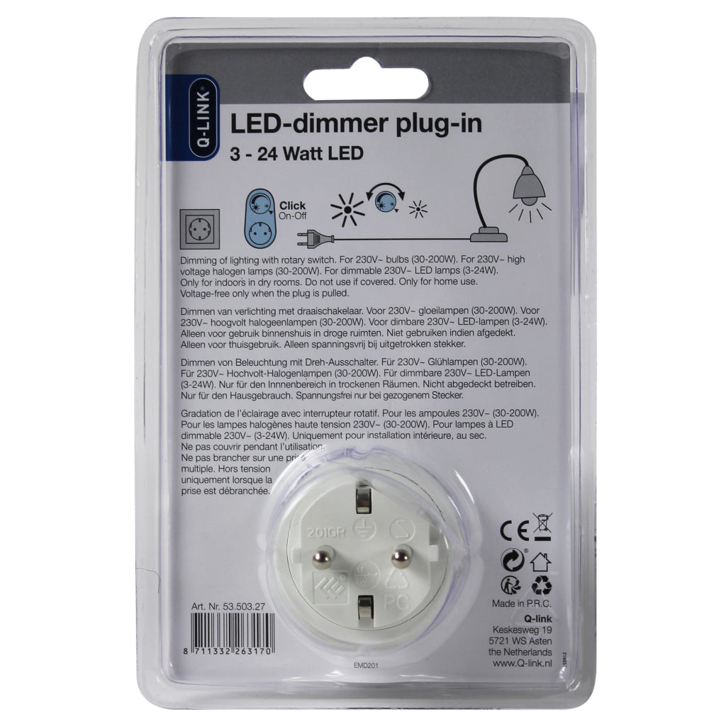 Q-link Q-link Carpenter à douille universelle LED 3-24W