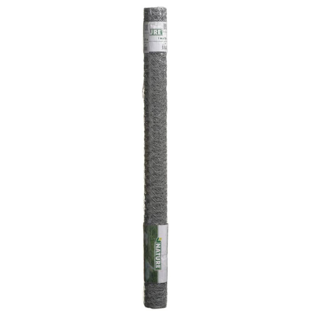 Nature Nature Mesh Hexagonal 1x10 m 25 mm Acier galvanisé