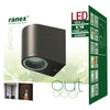 RANEX RANEX RA-5000332 LEME MUR EXTÉRIEUR LED en acier inoxydable