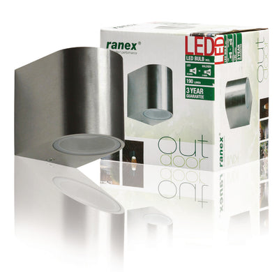 SmartWares Lampe murale Kimi LED 6,8 x 9,2 cm en aluminium argent