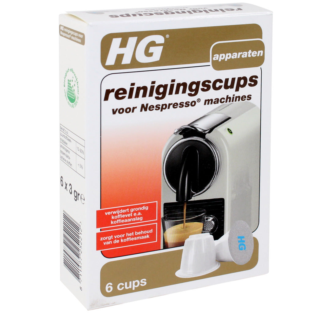 Hg hg tasses de nettoyage pour nespresso