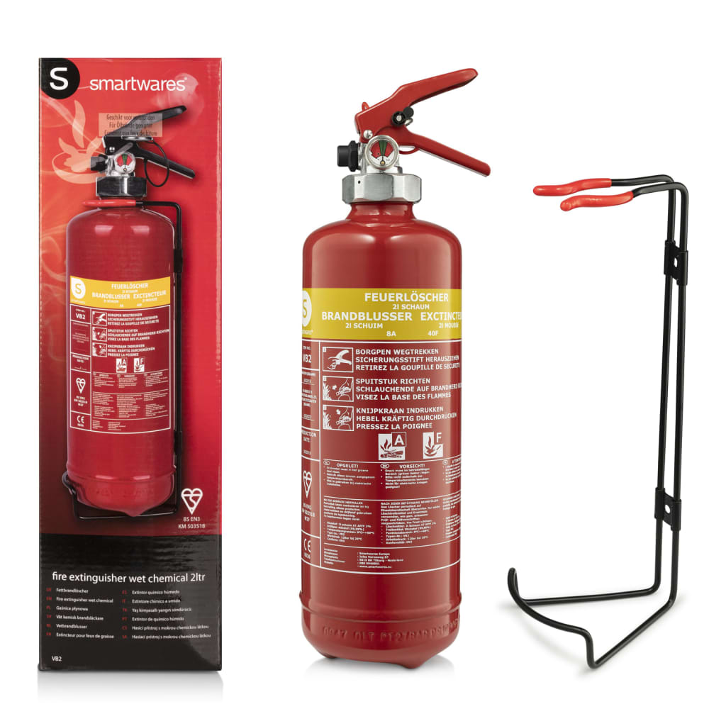Smartwares mousse Fire Extincteur FEX-15420 2 L