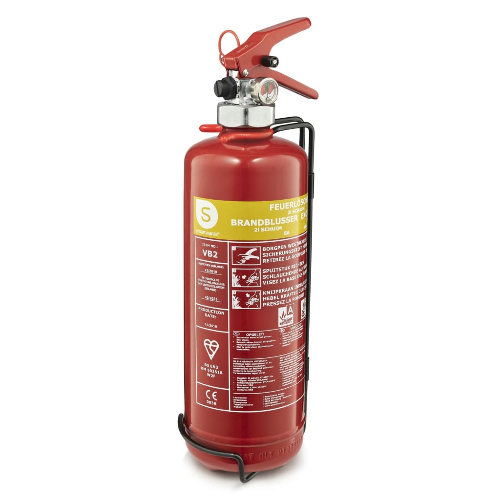Smartwares mousse Fire Extincteur FEX-15420 2 L
