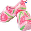 Chaussons imprimé tulipe. taille 20-24.