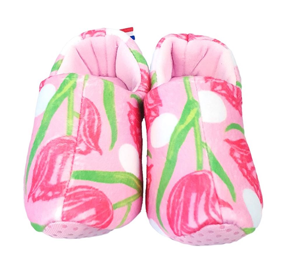Chaussons imprimé tulipe. taille 31-35.